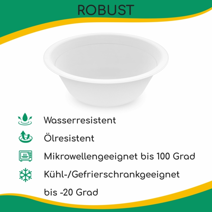 greenli Einweg Suppenschalen Eigenschaften Robustheit - 500ml